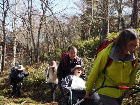 jinriki 登山　車椅子登山